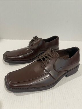 Men’s Coronado Brown Leather Lace Up Dress Shoes Size 9 US!